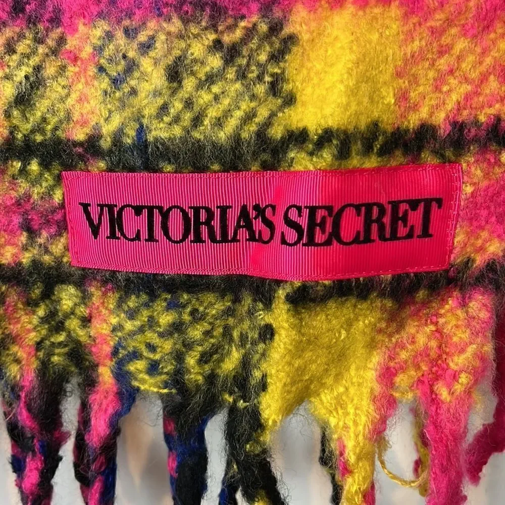 Victoria’s Secret pink plaid scarf